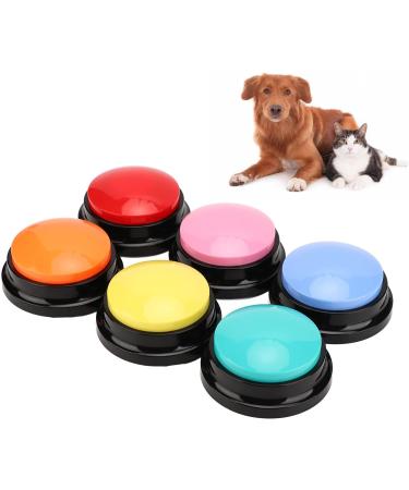 6 Color Recordable Buttons for Dogs Dog Buttons for Communication Dog Talking Button Set Pet Training Buttons 30 Second Record & Playback Teach Your Dog to Talk - 6 Color Packs - Buy Online on SooperMarket.com