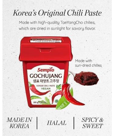 Sempio Doenjang Soybean Paste 460g Bundled with Gochujang Classic 500g - Buy Online on SooperMarket.com