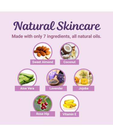 Buy Natural Lavender Body Oil - Vitamin E & Rosehip for Stretch Marks Scars | Skincare for Women Dry Skin | 4oz - International Shipping Available - Buy Online on SooperMarket.com