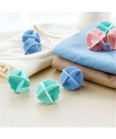 6 Pieces Reusable Laundry Ball Reusable Reduces Clothing Wrinkles and Saves Drying Time Dryer Laundry Balls Dryer Balls Washing Balls 3 Colors - Buy Online on SooperMarket.com