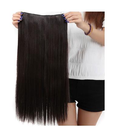 SEGO 58cm Dark Brown Clip-In Hair Extensions | 5 Clips | 100% Human Hair | Realistic Smooth Texture | Whole Head 23-120g - Buy Online on SooperMarket.com