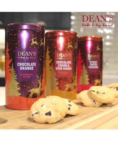 Dean's Chocolate Orange Shortbread Rounds - 150g Box Of Luxury Handmade Scottish All Butter Cookies Ideal For Christmas And As A Festive Snack Melt-In-The-Mouth Chocolate Biscuit Selection. - Buy Online on SooperMarket.com