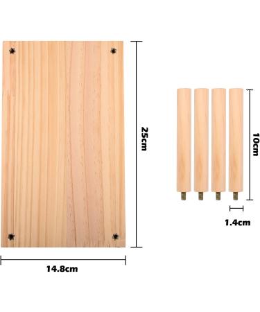 NAUZE Wooden Hamster Platform Toy Hamster Stand Platforms Perches for Small Animals Natural Toys Cage Accessories for Mouse Gerbil Rat Chinchilla - Buy Online on SooperMarket.com