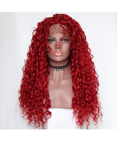Sunnybluee Fantasy Beauty Black Water Wave Synthetic Lace Front Wig - Heat Resistant Loose Curly Half Hand Tied Wigs with Bay Hair for International Shipping - Buy Online on SooperMarket.com