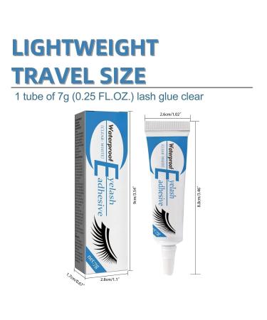 7g Clear Waterproof Eyelash Extension Glue - Strong Bonding Individual Lash Adhesive for DIY Lash Extensions - Buy Online on SooperMarket.com