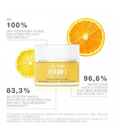M. Asam Vitamin C Glow Moisture Cream 50ml - Intensive Hydration & Radiant Skin with Vitamin C Gold Complex & Turmeric - 24h Face Cream for Glowing Complexion - Buy Online on SooperMarket.com