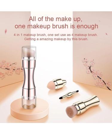 4 in 1 Multipurpose Makeup Brush - Soft Bristles & Elastic Sponge Portable Cosmetic Brush for Travel & Home Use - Buy Online on SooperMarket.com