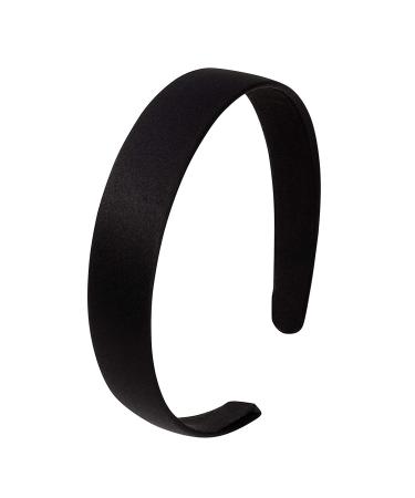 Black Satin Covered Headbands for Women or Teens - 24 Pack (4.8 x 5.75 x 1 In) - Buy Online on SooperMarket.com