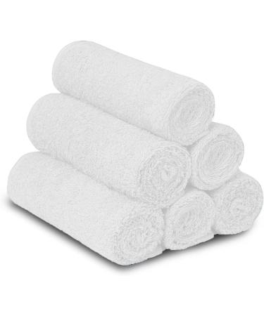 24 Pack SIMPLY LOFTY Salon Towels 16x26 Inch - 100% Ring Spun Cotton Hand Towels for Spa, Gym, Beauty Salon, and Home Hair Care - Highly Absorbent (White) - Buy Online on SooperMarket.com