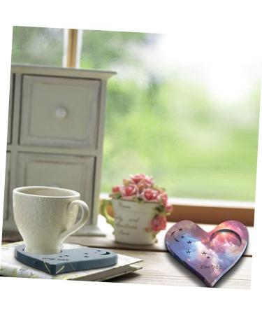 STOBOK 2pcs Coaster Mold Silicone Molds Moon Star Tray Resin Molds Simple Diy Mold Epoxy Resin Heart-shaped Whitex2pcs 13.6X13CMx2pcs - Buy Online on SooperMarket.com