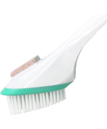 TOE094 Miracle Foot Brush with Pumice Stone - White - 30 Inch - Pack of 1 - Buy Online on SooperMarket.com