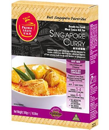 Prima Taste Singapore Curry Sauce Kit 11.30 oz - Pack of 4 | Authentic Singaporean Flavors - Buy Online on SooperMarket.com