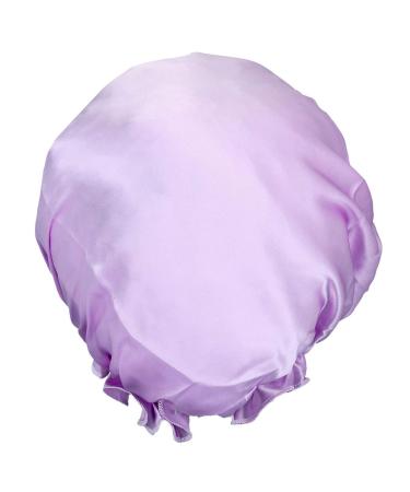 Samtree Women's Silk Sleep Hat - Elastic Lined Satin Nightcap Head Cover (Purple) | Hair Beauty Bonnet - Buy Online on SooperMarket.com