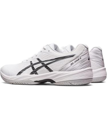 ASICS Men's Gel-Game 9 Tennis Shoes 12.5 - White/Black | Men's Court Shoes - Buy Online on SooperMarket.com