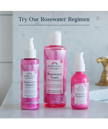Buy Heritage Store Rose Water & Glycerin 120 ml - Natural Skin Hydration | International Shipping - Buy Online on SooperMarket.com