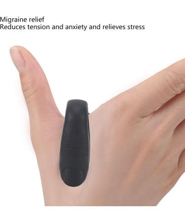 Acupressure Hand Clip - Tension Relief Magnet for Migraine - 4 Pack (Black) - Effective Pain Management - Buy Online on SooperMarket.com