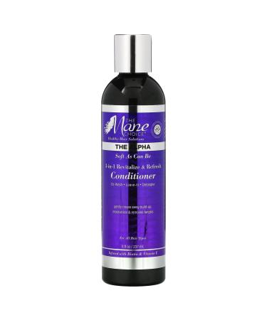 The Mane Choice - Soft As Can Be Revitalize & Refresh 3-in-1 Co-Wash Leave In Detangler (8 ounces / 230 Milliliters) - Multi-Action Hair Treatment Conditioner for Curly Wavy and Kinky Hair