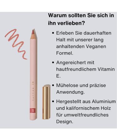 NL Beauty No. 01 Long-Lasting Lipliner - Enriched with Vitamin E - Too Nude to be True | Shop Internationally - Buy Online on SooperMarket.com