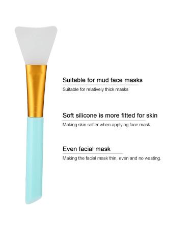 Soft Head Face Mask Brush | Silicone Mask Applicator for Foundation & Cream | Beauty Tool for Salon & Home Use - Blue - Buy Online on SooperMarket.com