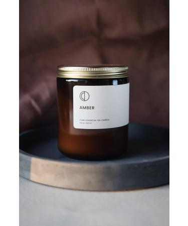 OCT Amber Scented Candle | 250ml Soy Wax with Natural Essential Oils - Premium International Shipping - Buy Online on SooperMarket.com