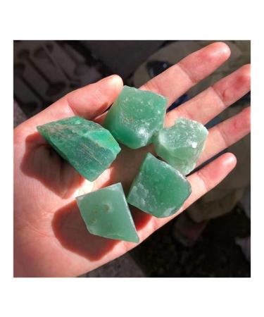 for raw Crystals Minerals Gemstone Natural Green Rough Stone for Home Decoration 100g 30-50mm