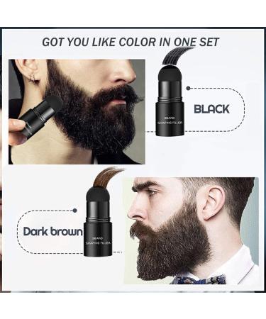 Dajidafu Beard Shaping Filler Concealer Long Lasting Hair Patches Enhancer Coloring Coverage Makeup Business Applicator Pen Black - Buy Online on SooperMarket.com