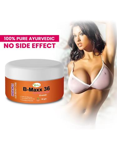 Riffway B-Maxx 36 Natural Herbal Breast Cream - Enhance Bust Growth & Uplift Body Size (50GM - Buy Online on SooperMarket.com