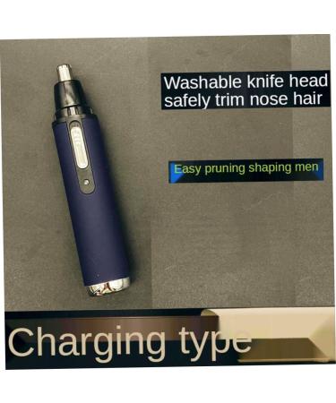 Shop Travel-Friendly Nose Hair Trimmer - Painless Electric Ear Hair Removal for Men | Blue Grooming Tool - Buy Online on SooperMarket.com