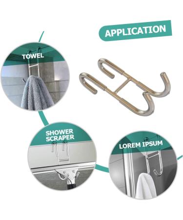 Cabilock 2pcs S Hook Towel Hanger Storage Hooks Door Hanging Hook Back Door Hanger Silver Stainless Steel - Buy Online on SooperMarket.com