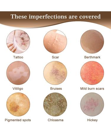 Professional Waterproof Tattoo Concealer & Scar Cover Makeup Set - Buy Online on SooperMarket.com