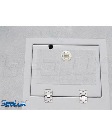 SeaLux Marine 316 Stainless Steel 180 Degree Flush Mount Hatch Hinge 2-3/4 x 1-5/8 for Boat RVs - Pair - Buy Online on SooperMarket.com