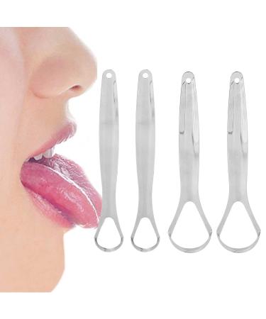 Buy Adult Tongue Scraper 2 Pack - Portable Reusable Stainless Steel Breath Freshener | International Shipping Available - Buy Online on SooperMarket.com