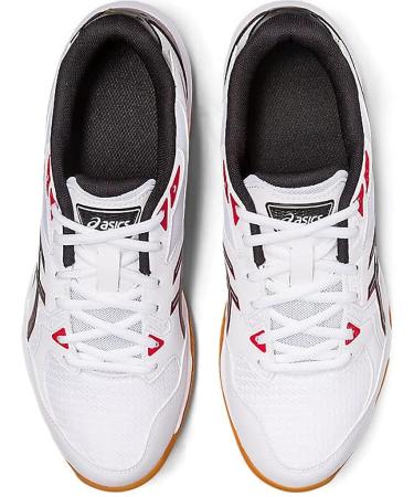 ASICS Men's Gel-Rocket 10 Court Shoes 10.5 - White/Classic Red - Buy Online on SooperMarket.com