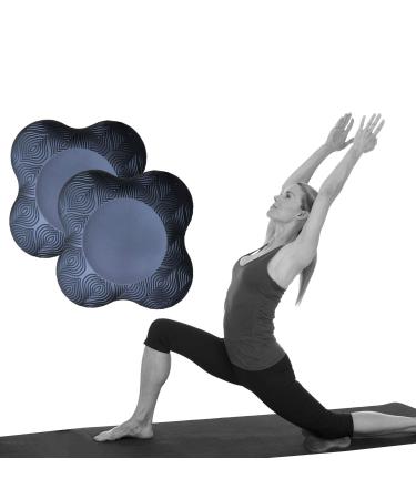 Sunflower Home 2 packs Yoga Knee Pad Cushion Extra Thick for Knees Elbows Wrist Hands Head Foam Pilates Kneeling pad Black