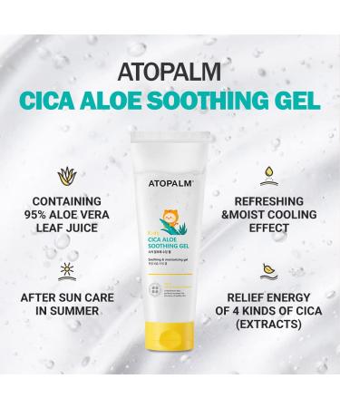 ATOPALM Kids Cica Aloe Soothing Gel - 8.5 fl. oz. | Instant Skin Relief for Kids | After Sun Care Gel | Dry & Sensitive Skin | Cica & Aloe Vera Leaf - Buy Online on SooperMarket.com