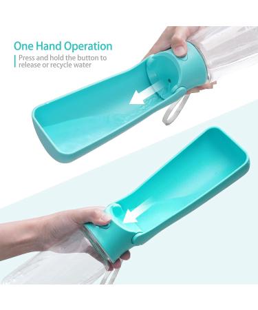 Emwel Foldable Water Bottles for Dogs - Leak-Proof 550ml Portable Puppy Dispenser for Travel Hiking & Walks - Buy Online on SooperMarket.com