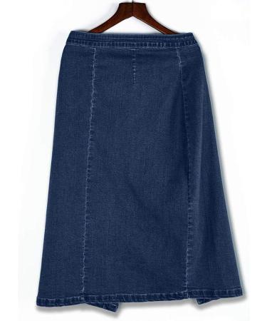 Sanahy Women's High Waist Fishtail Denim Maxi Skirt | Plus Size Casual Jean Skirt 3XL Blue - Buy Online on SooperMarket.com
