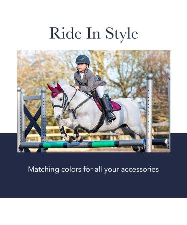 LeMieux Show Jumping Saddle Pad - Premium English Equestrian Riding Equipment - Classic Square Black Design - Buy Online on SooperMarket.com