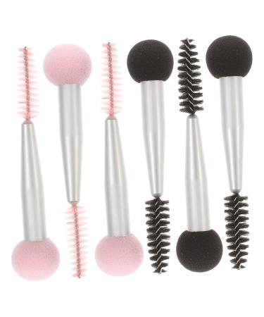 NOLITOY 6pcs Sponge Makeup Brush Lash Cosmetics Makeup Concealer Makeup Mascara Eyebrow Stamper Brush Sponge Foundation Applicator Lashes Kit Double Head Makeup Set Travel Nylon