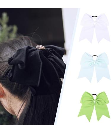 vreplrse Lightweight Hair Scrunchies Wide Applications Non-slip Bow Hair Scrunchies Polyester Bow Hair Bobbles Hair Ties Easy 5 - Buy Online on SooperMarket.com