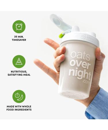 Oats Overnight Ultimate Variety Pack - High Protein & Fiber Breakfast Shake - Gluten Free & Non GMO - 16 Pack + BlenderBottle - Buy Online on SooperMarket.com