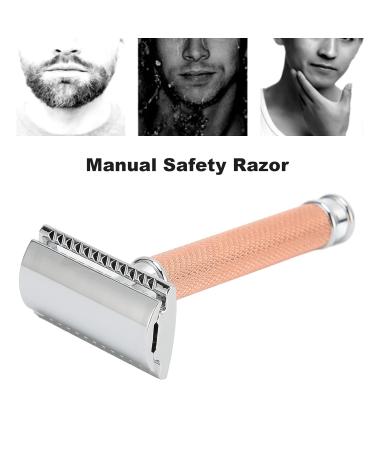 Buy Safety Manual Razor - Men's Double Edge Beard Shaver Handle with Base (No Blade) - Premium Quality for Precision Shaving - Buy Online on SooperMarket.com