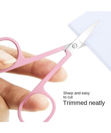 YSJJZRL 2 Pcs Professional Grooming Scissors - Eyebrow Scissors - Small Curved Stainless Steel Manicure & Beauty Scissor (Colourful) - Buy Online on SooperMarket.com
