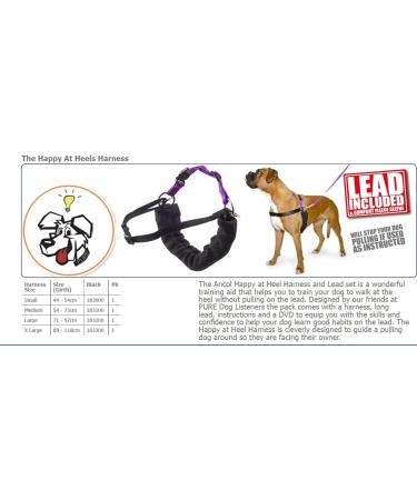 Anol/Pure Dog Listeners Stop Pulling Dog Training Harness & Lead Set - Large Size 7-8 (inc DVD) - Buy Online on SooperMarket.com