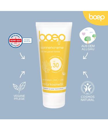 Boep Sunscreen LSF30 | Mineral Sun Protection for Babies & Adults | Vegan & Chemical-Free | Zinc Oxide | Family-Safe 200ml - Buy Online on SooperMarket.com