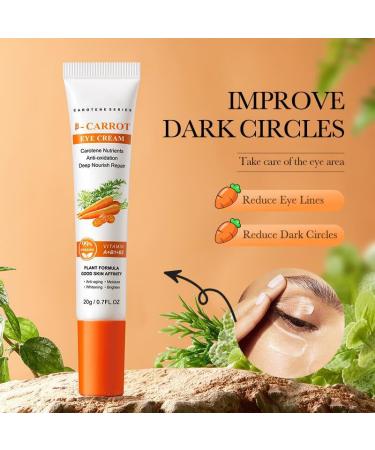 Carotene Eye Cream - Hydrating Vita Cream for Wrinkles & Puffiness Firming & Moisturizing for Bright Eyes - Buy Online on SooperMarket.com