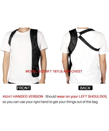 BlueStraw Anti-Thief Underarm Shoulder Bag | Concealed Multi-Purpose Safety Wallet | Right-Handed Men/Women Armpit Storage - Buy Online on SooperMarket.com