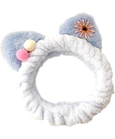 JSGHGDF Headband Plush r Cat Ears Headbands Makeup Hairband -slip Kitten Ear r Head Wrap Elastic Headbands 1 - Buy Online on SooperMarket.com