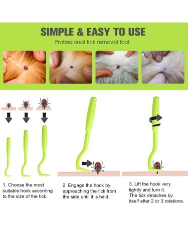 Tick Remover 3pc Tool Set |Tick Removal Tools for Dogs |Tick Remover for Cats | Painlessly Tick removal Tool | Tick Remover for Humans - Buy Online on SooperMarket.com