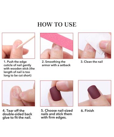 Brishow Long Ballerina Acrylic False Nails - 24pcs Press on Blue Nails for Women & Girls - International Shipping Available - Buy Online on SooperMarket.com